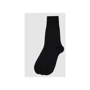 FALKE Airport 3-Pack warme ademende merinowol katoen multipack sokken heren zwart
