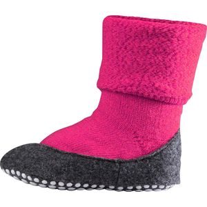 FALKE Cosyshoe Teens antislip noppen merino wol huissokken pantoffels kinderen roze - Maat 31-32