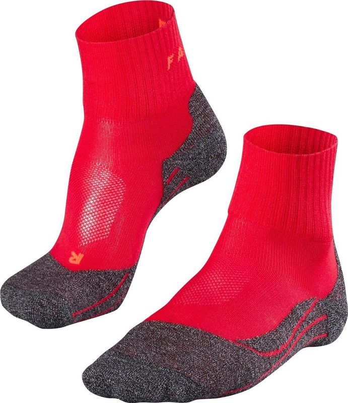 FALKE Wandelsokken TK2 Short Cool - Dames - Zwart Blauw - Lyocell - 1 Paar