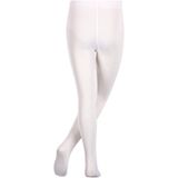 FALKE Romantic Dot dun gedessineerd materiaal 30 DEN panty kinderen wit - maat 110-116