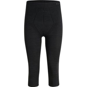 FALKE Wool Tech Sportpanty, kort, 3/4-laags, heren, ondergoed, merinowol, zwart, grijs, marineblauw, voor wandelen, skiën, snowboarden, 1 paar