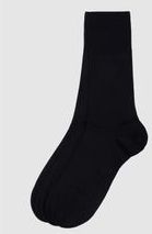 FALKE Airport herensokken, ademend, klimaatregulerend, geurremmend, wol, katoen, dun, effen, elegant, platte teennaad, multipack, 3 paar, Donkerblauw 6370