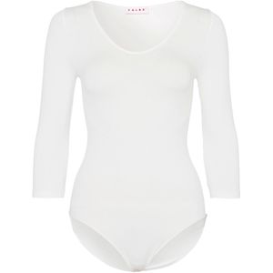 FALKE Fine Cotton Body - Wit - Katoen - 3/4 Mouwen
