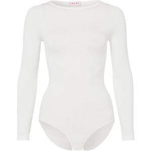 FALKE - Fine Cotton - Katoenen Body - Wit - Lange Mouwen