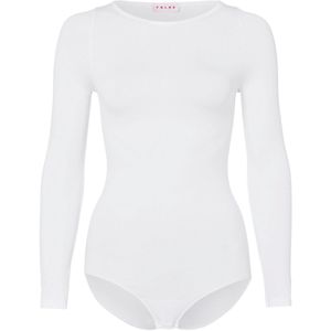 FALKE - Fine Cotton - Body - Wit - Katoen, Lange Mouwen, Maat XS 34-36