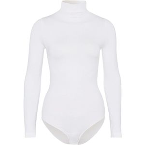 FALKE - Rich Cotton - Katoen Body - Wit - Lange Mouwen