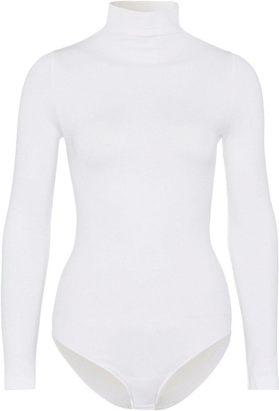 FALKE - Rich Cotton - Katoen Body - Wit - Lange Mouwen