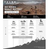 FALKE TK2 - Wandelsokken - Grijs - Medium Padding - Merinowol