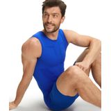 FALKE heren singlet Warm - thermoshirt - blauw (yve) - Maat: S