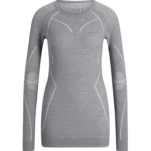 FALKE dames lange mouw shirt Wool-Tech - thermoshirt - grijs (grey-heather)