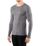 FALKE Wool Tech Longsleeved Shirt Heren 33411 - Grijs 3757 grey-heather Heren