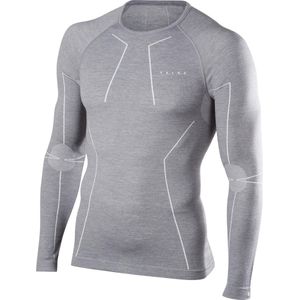 FALKE Wool Tech Longsleeved Shirt Heren 33411 - Grijs 3757 grey-heather Heren