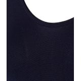 FALKE - Fine Cotton - Katoen Body - Blauw - 3/4 Mouw