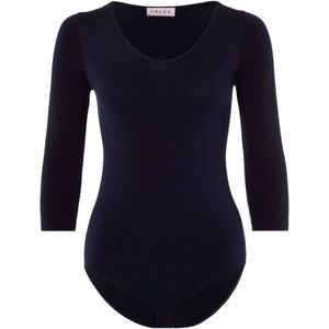FALKE - Fine Cotton - Katoen Body - Blauw - 3/4 Mouw