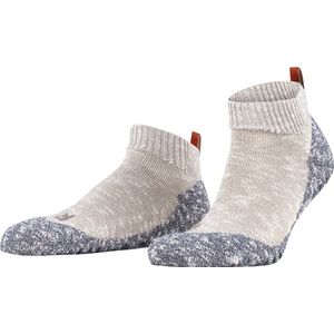 FALKE Heren Lodge Homepad pantoffels antislip noppen op de zool betere grip fijne platte teennaad ademend katoen 1 paar, Grijs (Light Grey 3400)