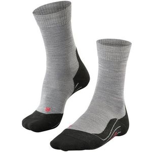 FALKE TK5 Wandelsokken - Grijs - Merinowol - Lichte Padding