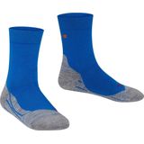 FALKE RU4 Hardloopsokken anti blaren, gemiddelde padding katoen sportsokken kinderen blauw - Maat 23-26