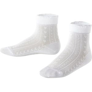 FALKE - Romantic Net - Huissokken - Katoen - Hartjes en Cirkels - 1 Paar