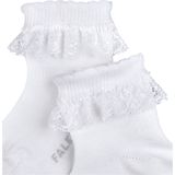 FALKE Romantic Lace duurzaam katoen babysokjes meisjes jongens wit - Maat 62-68