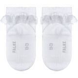 FALKE Romantic Lace duurzaam katoen babysokjes meisjes jongens wit - Maat 62-68