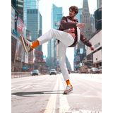 FALKE Cool Kick anatomische pluche zool functioneel garen sneakersokken unisex grijs - Maat 35-36