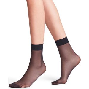 FALKE Seidenglatt 15 DEN dames sokjes - marine blauw (marine) - Maat: 35-38