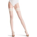 FALKE - Seidenglatt - Stay Up Kousen - Wit - 15 DEN, Transparant, Maat 8.5-9