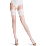 FALKE Pure Matt eenkleurig materiaal transparant 30 DEN panty kinderen wit - maat 110-116