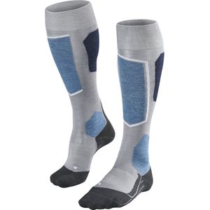 FALKE SK6 Functionele Skisokken - Grijs - Wol - Heren