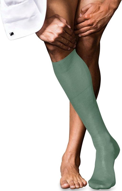 FALKE - No. 9 Pure Fil d Ecosse - Heren Kniekousen - Groen