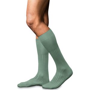 FALKE - No. 13 Finest Piuma Cotton - Heren Kniekousen - Groen