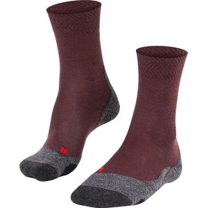 FALKE TK2 Explore Melange Wandelen anti blaren, anti zweet merinowol sportsokken dames rood