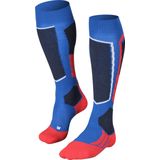 FALKE SK2 Skisokken anti blaren, medium padding merinowol wintersportsokken heren blauw - Maat 39-41