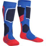FALKE SK2 Skisokken anti blaren, medium padding merinowol sportsokken kinderen blauw - Maat 23-26