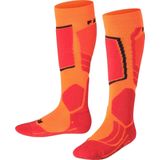 FALKE SK2 Skisokken anti blaren, medium padding merinowol sportsokken kinderen oranje