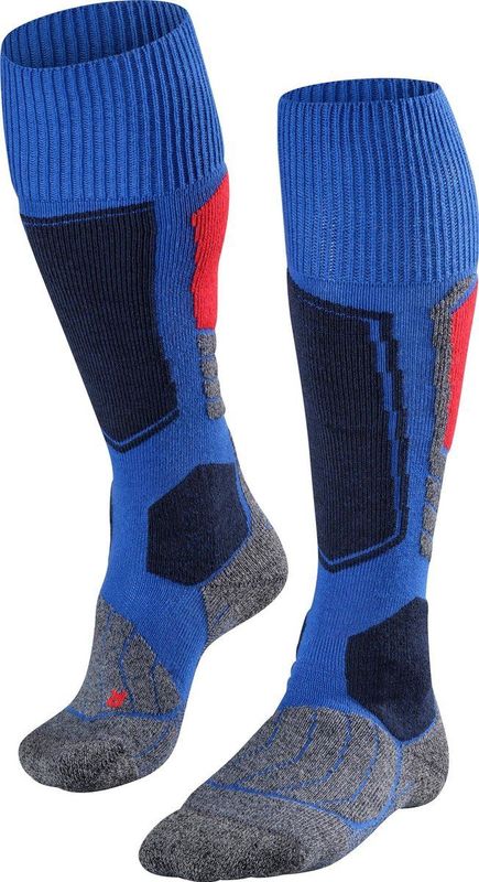 FALKE SK1 - Skisokken - Blauw - Warm - Dikke Wol - Functioneel Materiaal