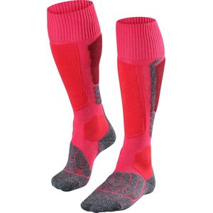 FALKE SK1 anti blaren, anti zweet merinowol zijde wintersportsokken dames rood