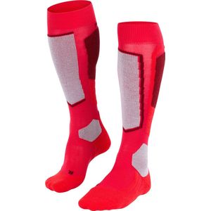 FALKE SK2 Wool - Skisokken - Rood - Dames - Warm en Functioneel Materiaal