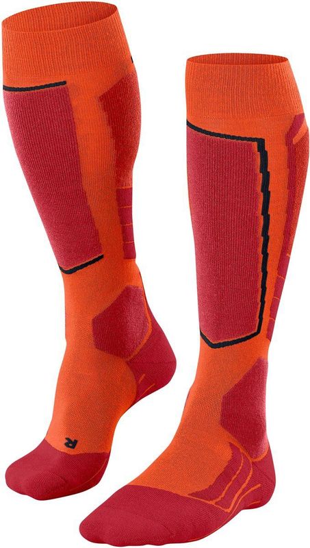 FALKE - SK2 Wool - Skisokken - Oranje - Merinowol, Medium Polstering