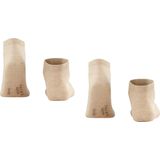 FALKE Happy 2-Pack Sneakersokken - Beige - Katoen