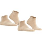 FALKE Happy 2-Pack Sneakersokken - Beige - Katoen