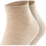 FALKE Happy 2-Pack Sneakersokken - Beige - Katoen