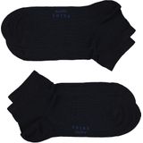 FALKE Happy 2-Pack katoen multipack sneakersokken heren blauw