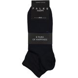 FALKE Happy 2-Pack katoen multipack sneakersokken heren blauw