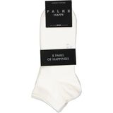 FALKE - Sneakersokken - Zwart - Katoen - Dubbele Verpakking