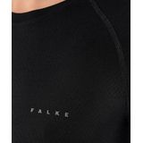 FALKE Thermoshirt - Wool-Tech Light - Zwart - Slim-Fit - Korte Mouwen