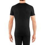 FALKE Thermoshirt - Wool-Tech Light - Zwart - Slim-Fit - Korte Mouwen