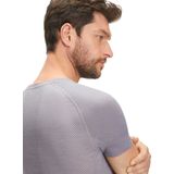 FALKE Wool-Tech Light - Functioneel Shirt - Grijs - Wol - Korte Mouwen
