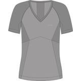 FALKE dames T-shirt Wool-Tech Light - thermoshirt - grijs (grey-heather)