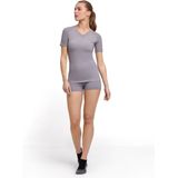 FALKE dames T-shirt Wool-Tech Light - thermoshirt - grijs (grey-heather)